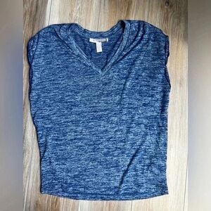 Forever 21 Heathered Blue V-Neck Tee